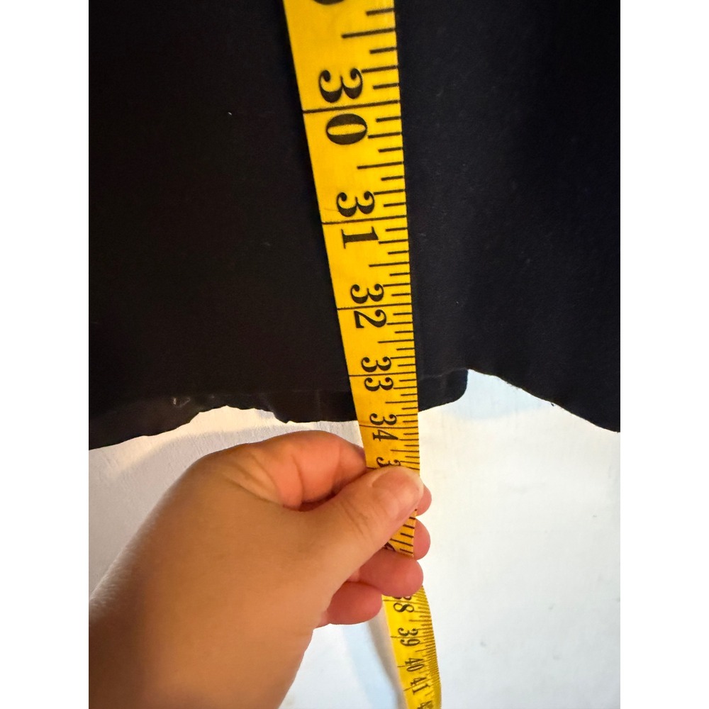 MICHAEL KORS Womans Wool Blend‎ Pea Coat Jacket Size 6 Gold Zip Black - Picture 7 of 10